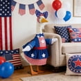 thumbnail image 5 of Qocolhg 4th of July Porch Goose Outfits for 23 inch Lawn Statue, Patriotic Costume for Goose Statue, Summer Sculpture Porch Goose Clothes for Garden Patio Anniversary Independence Day, 16 Decorations, 5 of 10