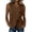 Brown, variant on Women's Blouse Tops Sleeveless V Neck Tie Front Summer Shirts Solid Color Lightweight Breathable Fashion Tunics