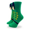 thumbnail image 6 of Holiday Time Women's Nutcracker 3D Cozy Crew Socks, 1-Pack, Size 4-10, 6 of 7
