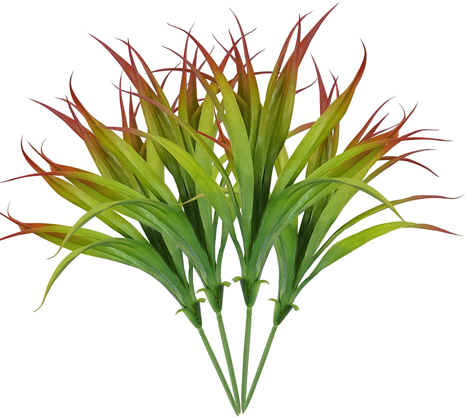 Sinhoon 4Pcs 16’’ Artificial Grass Plants Fake Grass Outdoor Plants