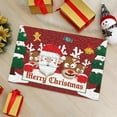 thumbnail image 1 of Festive Christmas Tree Floor Mat with Santa Design for and Dirt, 1 of 6