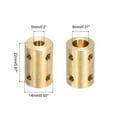 thumbnail image 2 of Uxcell Shaft Coupler Connector L22 x D14 5mm to 8mm Bore Rigid Coupling with Screw,Wrench for 3D Printers 1Pack, 2 of 6