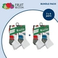 thumbnail image 3 of Fruit of the Loom Active Ankle Socks for Boys, White, Sizes 9-2.5 (12-Pack), 3 of 4