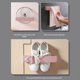 thumbnail image 4 of Estante de almacenamiento de pantuflas Organizador de zapatos montado en la pared | Soporte para zapatillas de entrada de baño | Bastidor de plástico sin taladro | Diseño retráctil que ahorra, 4 of 6