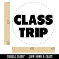thumbnail image 2 of Class Trip Bold Text Self-Inking Rubber Stamp Ink Stamper - Yellow Ink - Mini 1/2 Inch, 2 of 7