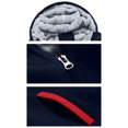 thumbnail image 6 of Jackets for Men Casual Fleece Hooded Zip Up Color Block Regular Fit Outdoor Jacket, 6 of 6