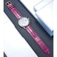 thumbnail image 2 of Correa de reloj de repuesto de cuero genuino multicolor resistente al agua para hombres y mujeres, gr-amaranth (14 mm) Feliz Sencillez, 2 of 5