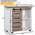 thumbnail image 4 of Gabinete auxiliar de MDF FurnitureR con puerta corrediza para almacenamiento, 4 of 8