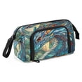thumbnail image 2 of Nylon Fish Mouth Pencil Case with Large Capacity Zipper Pencil Pouch Stained Glass Dragon Pencil Bag Organizers, 2 of 7