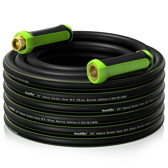 Manguera de jardín Rainpoint, 15 m, 16 mm, híbrida, 600 PSI, no se tuerce