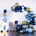 thumbnail image 5 of 129pcs Navy Blue Balloons Different Sizes 18 12 10 5 Inch, Latex Balloon Garland Arch Kit for Birthday Party Graduation Baby Shower Wedding Holiday Balloon Decoration, 5 of 14