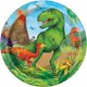 thumbnail image 1 of Unique Industries - Platos de postre de dinosaurio, 8 piezas Unique Industries 11179583140, 1 of 1