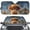 Cute Baby Highland Cow, variant on Uorisanigo Car Sun Shade Windshield Cover Blocks UV Rays Retro Aztec Geometric Highland Cow Sunflower Windshield Cover Sunshades for Car Truck SUV Sun Shield Car Accessiores Keeps Vehicle Cool