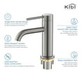 thumbnail image 4 of Kibi Circular Single Handle Bathroom Vanity Sink Faucet with Pop Up Drain, 4 of 5