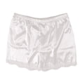 thumbnail image 6 of KKBOTIVE Women Culotte Half Satin Pettipants Under Dresses Lace Trim Pants Elastic Waist Liner Shorts, WH1 Size: M, 6 of 6