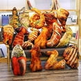 thumbnail image 3 of Animaux en Peluche, Oreiller en Forme de Nourriture Simulée, Coussin de Taille Doux Oreiller Alimentaire en Peluche, Calmar Grillé, 3 of 5