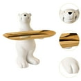 thumbnail image 6 of TISHITA Bear Figure Table Ornament Storage Tray for Jewelry And Rings in The Office , Standing, 6 of 8