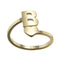 thumbnail image 4 of Fashion 26 English Letter Opening Rings Stainless Steel Girls Love Retro Jewelry, 4 of 9