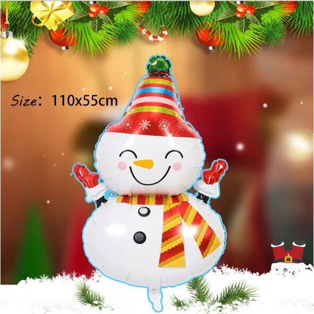 Navidad de pie Santa Claus muñeco de nieve Cascanueces globo alce árbol de Navidad bolas infladas Navidad 2024 decoraciones de fiesta de Año Nuevo
