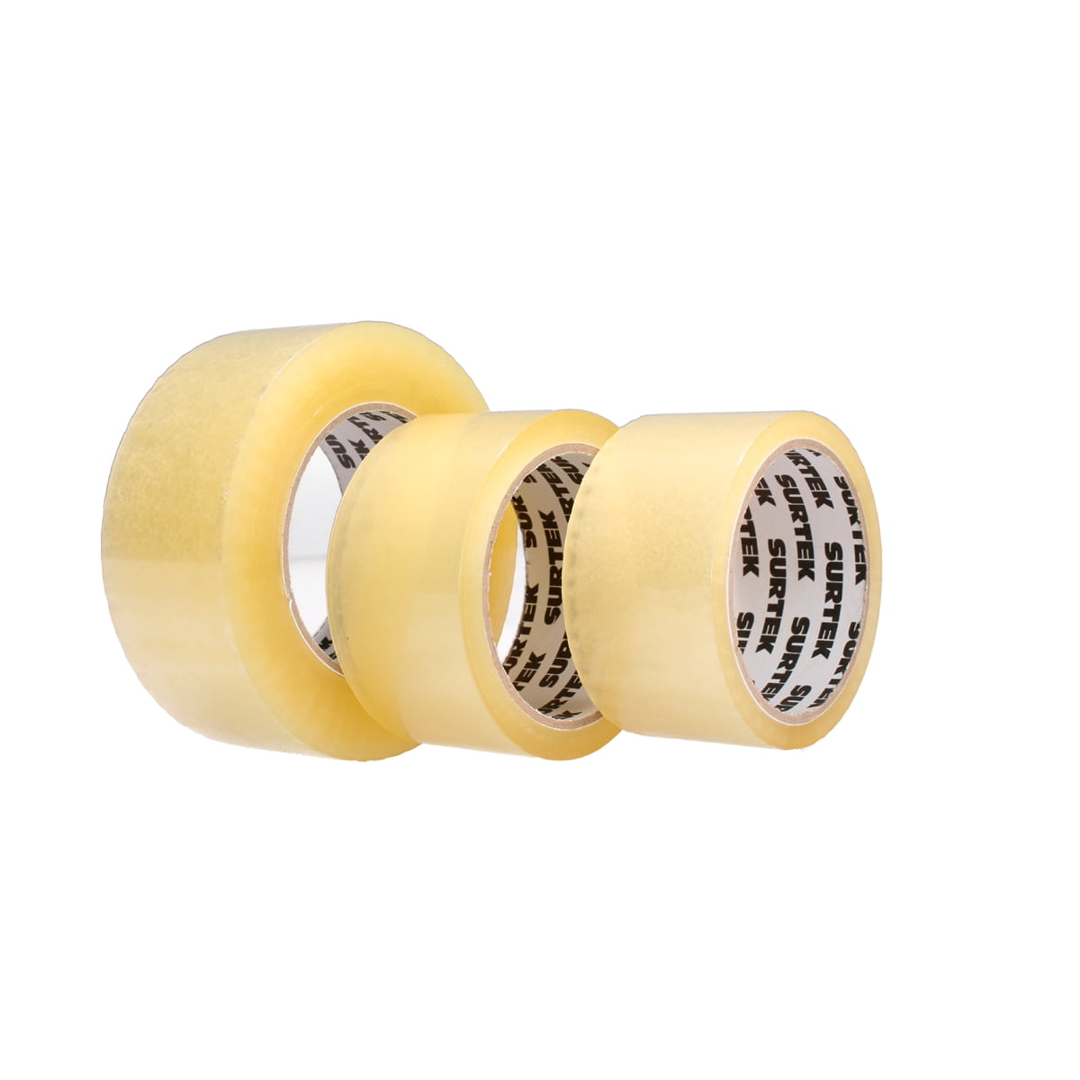 Surtek Clear Acrylic Packing Tape, 2" x 50m, Clear