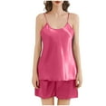 thumbnail image 2 of Amkhujs Pajamas for Women Set Satin Camisole Top and Shorts Nightwear Women Cami Pajama Set Summer, 2 of 4