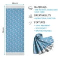 thumbnail image 2 of Blue Cartoon Unicorn Pattern Hot Yoga Mat Towel Non Slip for Hot Yoga - Quick-Drying Yoga Mat Cover with 4 Corner Pockets with Travel Bag - Hot Yoga Towel Non Slip Grip Moisture Wicking Sweat 70"x26", 2 of 6