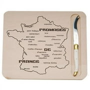 Laguiole Map Cheese Board with Knife (2 pound)