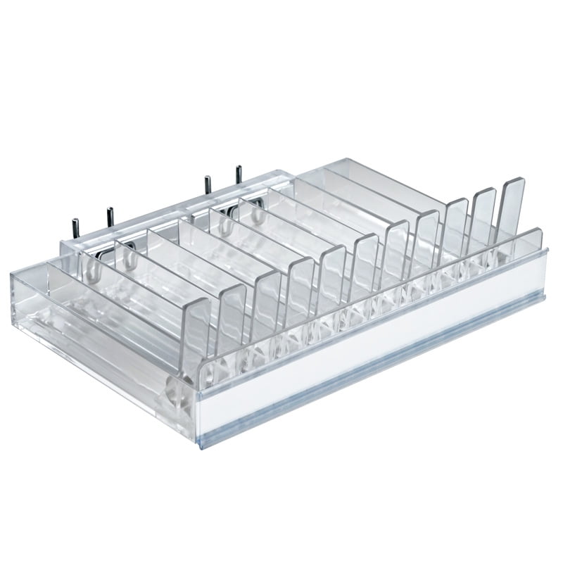 Azar Displays 225511 11-Compartment Pusher Tray, 2-Pack - Walmart.com