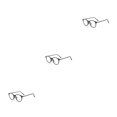 thumbnail image 1 of Minnieouse Montura de gafas de lectura para mujer, monturas de gafas flexibles, monturas ópticas para gafas, montura redonda, gafas para miopía Type1 NO1, 1 of 6