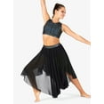 thumbnail image 1 of Womens Iridescent Waistband Performance Asymmetrical Skirt, 1 of 8