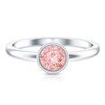 thumbnail image 5 of Rosec Jewels 1 Ct Lab Grown Pink Diamond Engagement Ring (IGI Certified) VS1 Grade, 925 Sterling Silver, US 4.00, 5 of 9