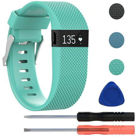 For Fitbit Charge HR Bands, EEEKit Adjustable Replacement Silicone Wristband Sports Strap Smartwatch Accessory with Took Kit for Fitbit Charge HR Fitness