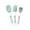Green, variant on Silicone Spatula Set, Heat Resistant Spatula, Kitchen Utensils, Non-stick Rubber Spatula Cookware, Cream Scraper Baking Tools for Cooking, Baking and Mixing Tools 3 Pack