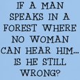 thumbnail image 3 of CafePress - IF A MAN SPEAKS T Shirt - Men's Classic Graphic T-Shirt, 3 of 4