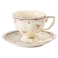 thumbnail image 4 of Juego de taza y platillo de café de cerámica, juego de taza de té de tarde, durabilidad , regalo de cumpleaños único, de café multifuncional, 4 of 8