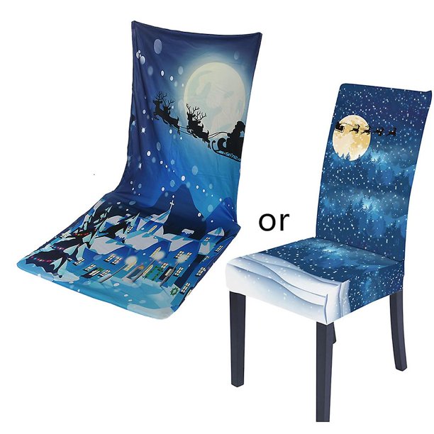 28 Funda De Silla Navideña Con Alce Elemento De Navidad Clásico Fotografía De Adorno Decorativo