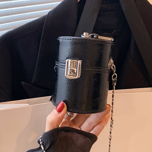 Bolso cruzado para mujer, cadena de moda, bolsos de compras, bolso de moda, bolso tipo cubo