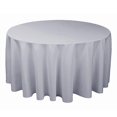 thumbnail image 1 of 18 Color Polyester Round Tablecloth Whiteblackredbluegold Solid Table Cloth For Wedding Birthday Party Table Cover Home Dcor 1pcs, 1 of 5