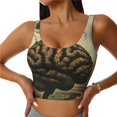thumbnail image 1 of Balery Surreal Brain Tree Sujetadores deportivos con espalda cruzada para mujer, acolchados, sin costuras, de alto impacto, ideales para yoga, gimnasio, entrenamiento y fitness.-Small, 1 of 8