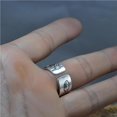 thumbnail image 3 of Jumpingount S999 Anillo de loto de plata maciza Anillo abierto de flor de loto para hombres y mujeres Regalo de joyería retro Ropa, zapatos y accesorios Miscelánea, 3 of 6