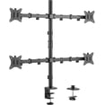 thumbnail image 1 of UTAH-DURAMEX (TM) Quad Four 4 LCD LED Monitors Desk Mount Stand Fully Adjustable Upto 32" Full Adjustable Arms and Grommet Mounting Option, 1 of 4