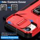 thumbnail image 4 of Funda para GANGXUN iPhone 15 - Soporte metálico, Función magnética, Rojo, 4 of 6