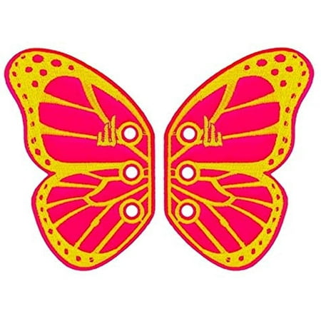 Shwings Shoe Accessories: Neon Pink Butterfly