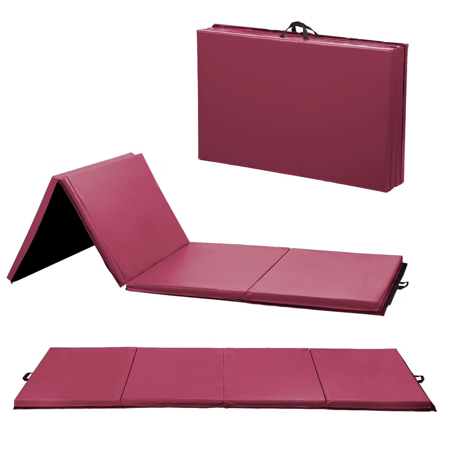 Details about   4'x8'x2" Gymnastics Mat Gym Folding Panel Yoga Exercise Tumbling Pad 4   H7 