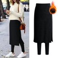 thumbnail image 5 of Manxivoo Leggings with Pockets for Women Skirted Leggings for Womens Tennis Skirt with Built in Leggings Knee Length Skirts with Pockets Skirts for Women Plus Size Leggings Black, 5 of 5