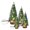 Warm White, variant on Mini Christmas Tree With LED Lights Set of 4, Tabletop Small Xmas Tree Decoration(6in*1,8in*1,10in*1,12in*1)