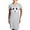 Heather Gray, variant on - Stitched Panda Face - Women's Nightshirt