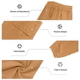 thumbnail image 5 of Homeyce Mens Linen Pants with Elastic Waist Drawstring Wide Leg Pants with Deep Pockets Cotton Linen Long Pants Casual Loose Fit Summer Beach Lounge Wear,Yellow L, 5 of 5
