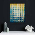 thumbnail image 4 of COMIO Abstract Blue Wall Art Decoration Dense Circle Picture Modern Canvas Prints Artwork for Bathroom Bedroom Living Room Home Office Decor, 4 of 4