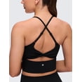 thumbnail image 5 of CRZ YOGA Butterluxe Padded Yoga Longline Sports Bras for Women Twist Cross Back Crop Tops, 5 of 7